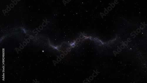 Wispy cosmic river dark canvas