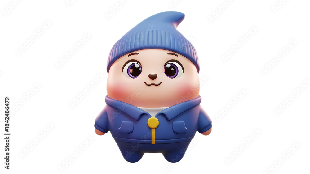 Fototapeta premium 3d emoji emote for social media icon cute character design 