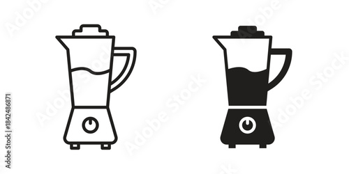 Blender icons collection. Line vector sign, symbol for web and mobile