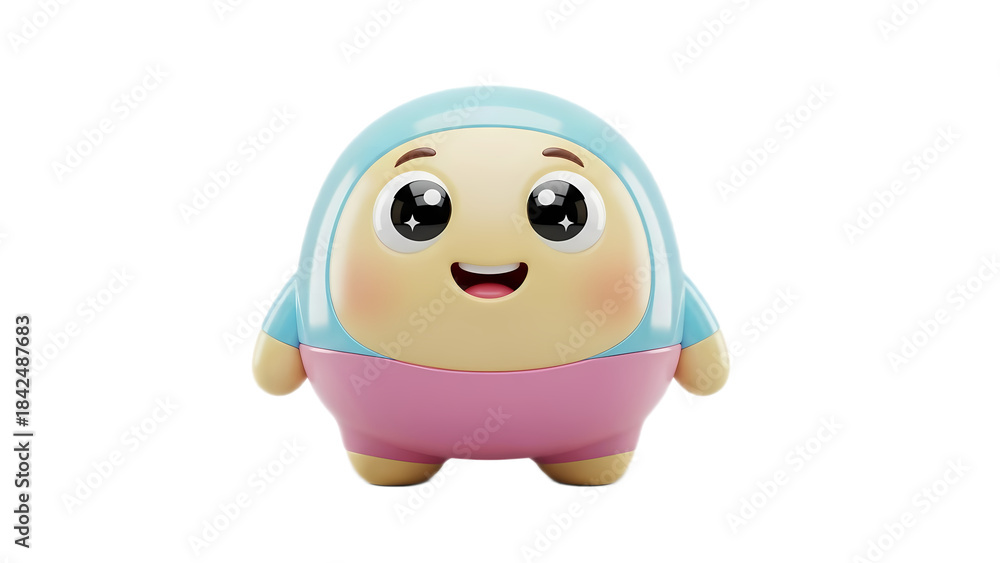 Obraz premium 3d emoji emote for social media icon cute character design 