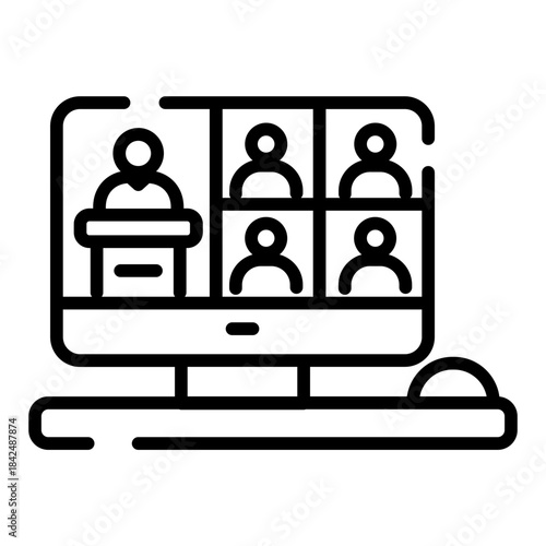 Webinar class icon