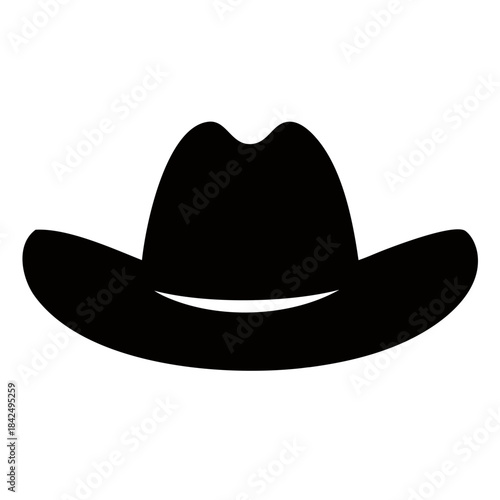 Classic cowboy hat with stylish band and star emblem