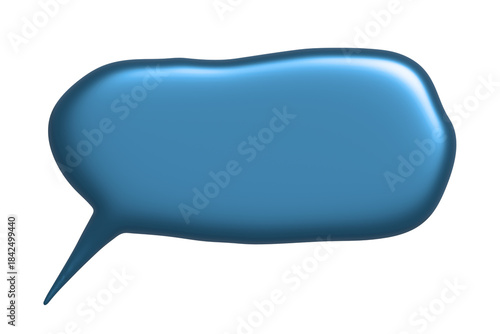 3d speech bubble Blank empty message box Textbox frame for banners, price tags, stickers, design