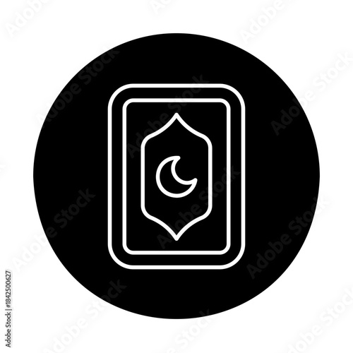 Eid greeting card icon