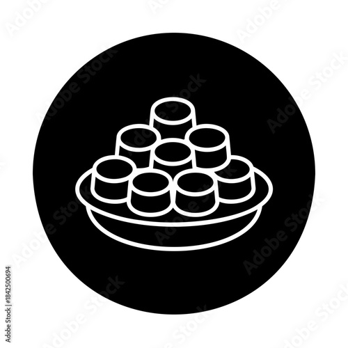 Traditional sweets plate