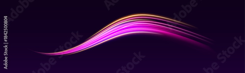 Polygonal speed cars form glowing lines as they race through dark streets. Sparks fly along dynamic twists. Perfect for futuristic racing illustrations.