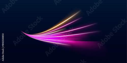 Luminous optic fiber lines flow like liquid energy, twisting and sparkling. Motion creates vivid trails of light. Perfect for tech and sci-fi designs.