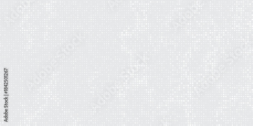 Vector dot white gray wave light technology texture background. Abstract big data digital concept art simple