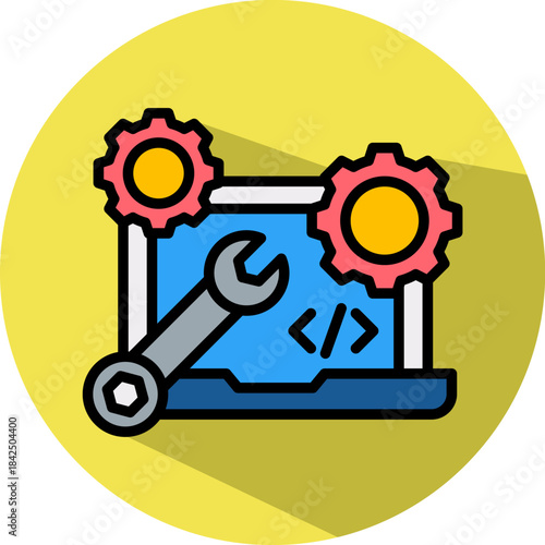 It And Software Services isometric icon