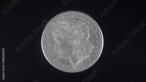 The Obverse Of The American Morgan Dollar Features A Portrait Of Lady Libert	