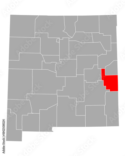 Karte von Roosevelt in New Mexico