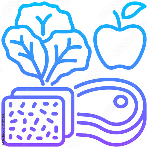 Illustration elements of Dietetics