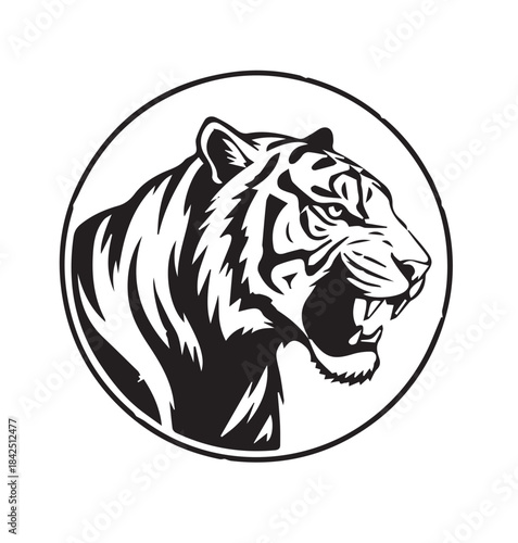 tiger head vector