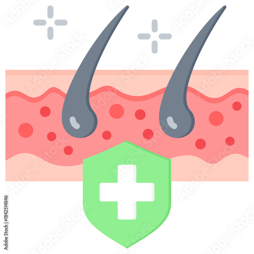 Illustration elements of Dermatology
