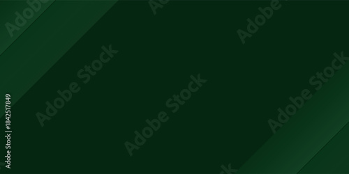 Abstract green diagonally divide dark green background.