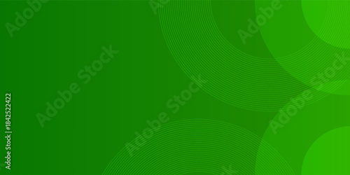 Green circle geomteric shapes and stripes.