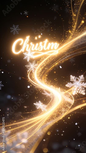 Magical Glowing Snowflakes Transformation — Merry Christmas Cinematic Video