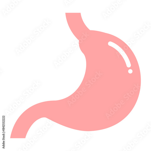 シンプルな胃袋のイラスト 臓器 ヘルスケア ベクター