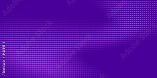Abstract purple halftone dots pattern violet blue background