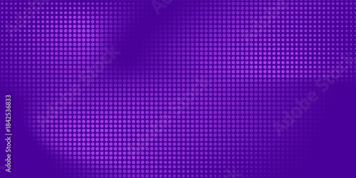 Abstract purple halftone dots pattern violet blue background. Pixelated texture dot overlay concept mesh. Vector illustration. eps10.