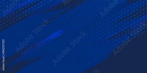 Abstract grunge blue color pattern gradient halftone texture background. Sport style grunge conce[t