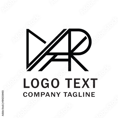 nark or mark or mnark letter logo design