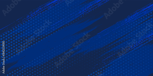 Abstract grunge blue color pattern gradient halftone texture background. Sport style grunge concept. Vector illustration edition
