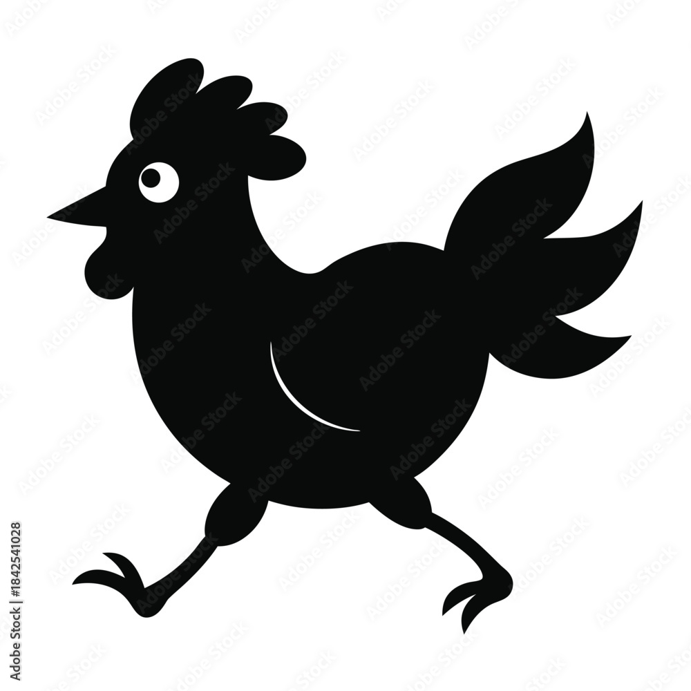 Fototapeta premium vector illustration of a rooster