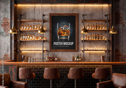 Bar Poster Mockup 