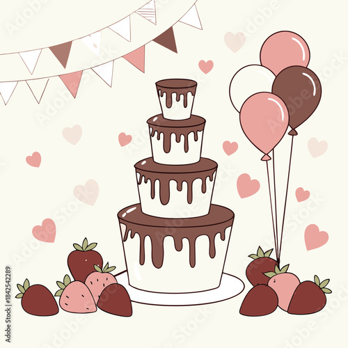 wedding cake and sweets