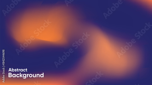 Abstract blurred background with glowing orange light shapes over a deep purple gradient. Suitable for modern presentations, technology visuals, websites, banners, wallpapers, & atmospheric digital bg