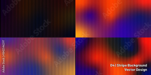 A vibrant and dynamic abstract background composed of four quadrants, each featuring a gradient of warm colors like orange, red, and yellow, interspersed with cool tones of purple and blue. 