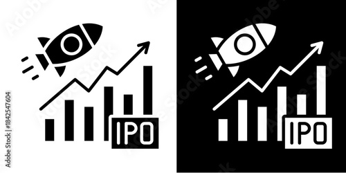 Ipo Launch  Icon Set White Style Collection