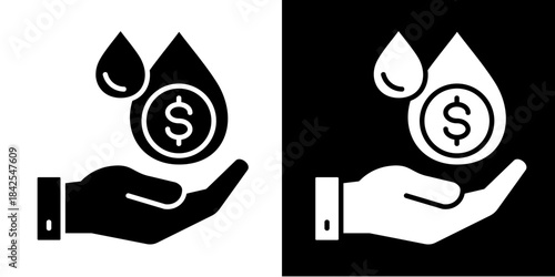 Market Liquidity  Icon Set White Style Collection