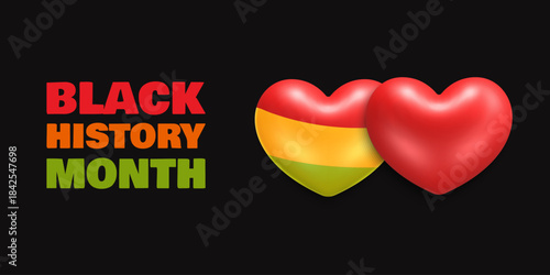 Black History Month Heart Embrace