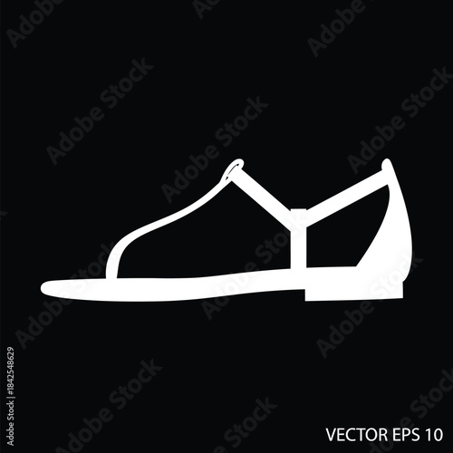 Women Sandal Silhouette Icon