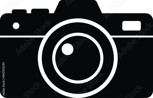 Camera Icon Silhouette Vector Illustration