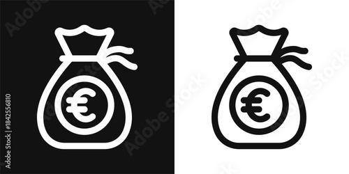 Money Bag Simple and clear vector icon illustrating an essential idea or function