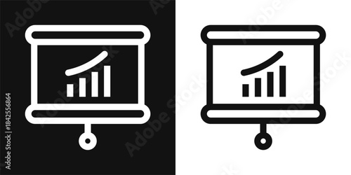 Presentation Simple and clear vector icon illustrating an essential idea or function