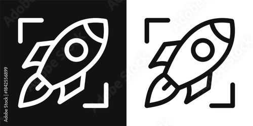 Startup Simple and clear vector icon illustrating an essential idea or function