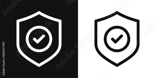 Shield Simple and clear vector icon illustrating an essential idea or function