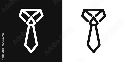 Tie Simple and clear vector icon illustrating an essential idea or function