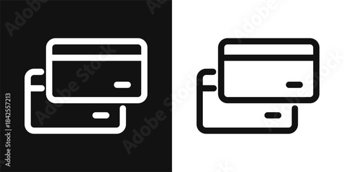 Card Simple and clear vector icon illustrating an essential idea or function