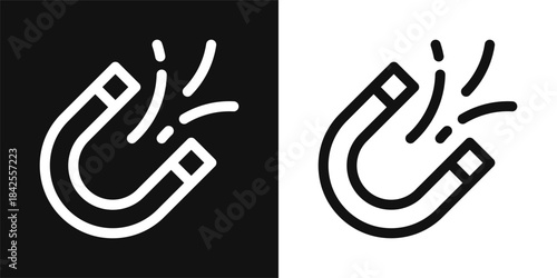 Magnet Simple and clear vector icon illustrating an essential idea or function