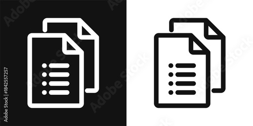 Document Simple and clear vector icon illustrating an essential idea or function