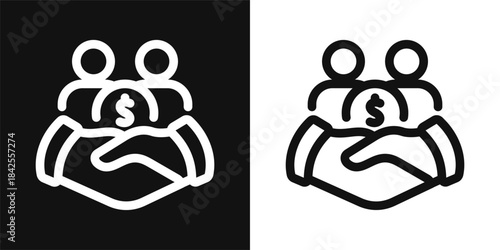 Deal Simple and clear vector icon illustrating an essential idea or function