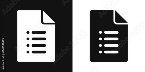 Document Simple and clear vector icon illustrating an essential idea or function