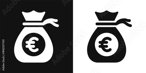 Money Bag Simple and clear vector icon illustrating an essential idea or function