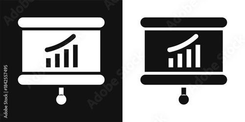 Presentation Simple and clear vector icon illustrating an essential idea or function