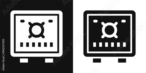 Safe Box Simple and clear vector icon illustrating an essential idea or function